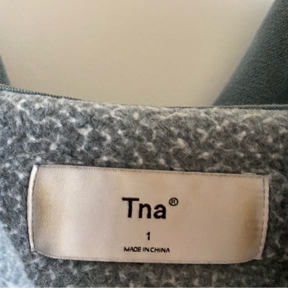 TNA boyfriend zip hoodie in slate - Picture 3 of 3